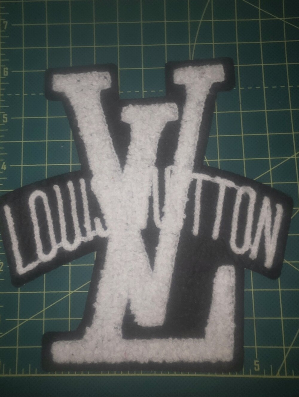 Large Luxury Fashion Chenille 3D Iron on Patch 6" - Picture 2 of 3
